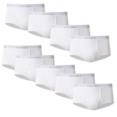 Abbildung von Hanes Men Men&#039;s Tagless White Briefs with ComfortFlex Waistband Multiple Packs Available.