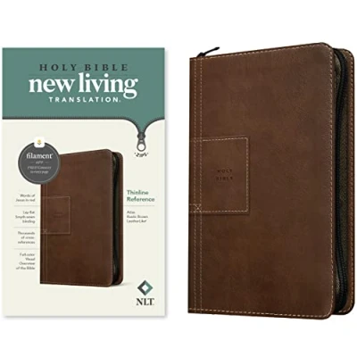 Abbildung von Holy Bible: New Living Translation, Sunset Branches, Leatherlike, Thinline Reference, Filament Enabled