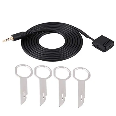 Abbildung von Auto Audio AUX Kabel/Car Zusatzkabel Adapter für 6000CD Mondeo Fiesta mit CD Entfernungswerkzeug Schlüsseln