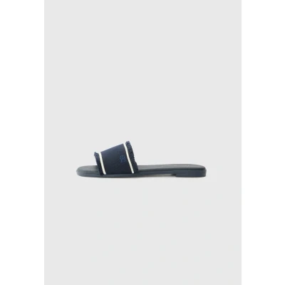 Abbildung von Tommy Hilfiger Pantolette flach, Damen, Größe: 36, Space blue Schuhe