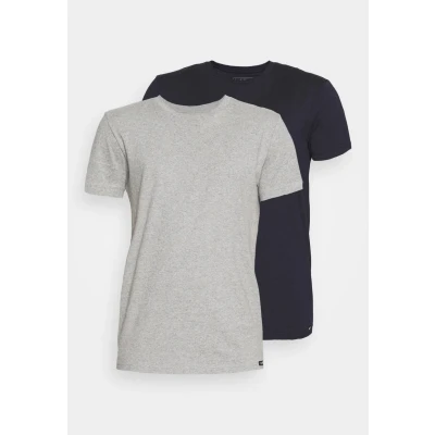 Abbildung von Lee TWIN CREW 2 PACK Tshirt basic, Herren, Größe: XXL, Grey/navy