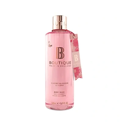 Abbildung von Boutique Cherry Blossom &amp; Peony Body Wash, Gently Cleanses Leaving Skin Feeling Soft 500ml
