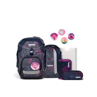 Abbildung von ergobag Pack Set ergonomischer Schulranzen Flexibel 6 teilig 1. Klasse Grundschule für Mädchen und Jungen