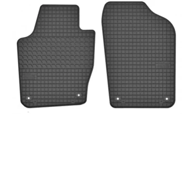 Abbildung von edecor Gummifussmatten Automatten Gummimatten Gummi Fußmatten für Skoda Fabia II Bj. 2007 2014 VORNE