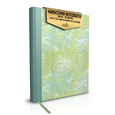 Abbildung von LifeDesign Notizbuch &quot;Libelle&quot; DIN A5 Skizzenbuch, Hardcover, Fadenbindung, edles Papier, FSC &amp; EU Ecolabel zertifizert