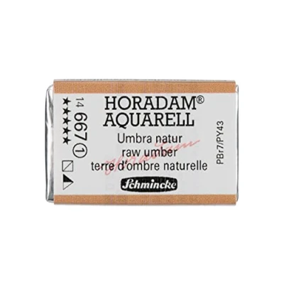 Abbildung von Schmincke HORADAM® AQUARELL feinste Künstler Aquarellfarben, 667 Umbra Natur, 14 043, 1/1 Näpfchen