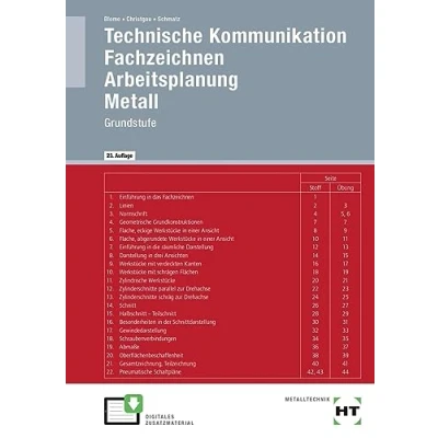 Abbildung von eBook inside: Buch und Technische Kommunikation: Fachzeichnen Arbeitsplanung Metall Grundstufe