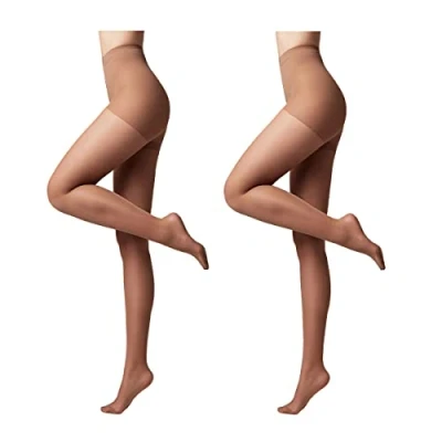 Abbildung von Conte elegant modellierende Damenstrumpfhose 2er Pack ACTIVE 40 DEN Stimuliert die Blutzirkulation formende Feinstrumpfhose Damen Strumpfhose Farbe Bronz Größe 2