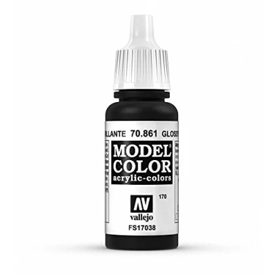 Abbildung von Vallejo 70.861, 17 ml, Schwarz, Glanz, Flasche