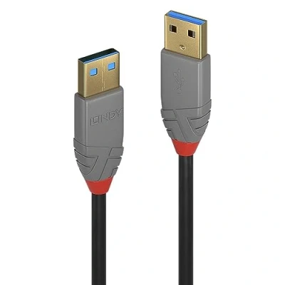 Abbildung von LINDY 36752 2m USB 3.0 Typ A Kabel, Anthra Line