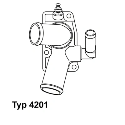 Abbildung von WAHLER 4201.92D Kühlwasserthermostat 92 mit Dichtung OPEL: Vectra B Limousine, CC, Caravan