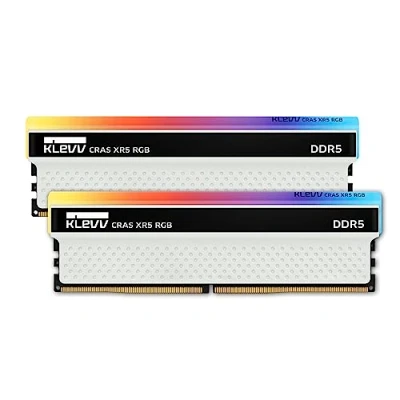 Abbildung von KLEVV CRAS XR5 RGB 32GB Kit (16GB x2) 7000MT/s Gaming Speicher DDR5 RAM XMP 3.0 Hochleistungs Übertaktung