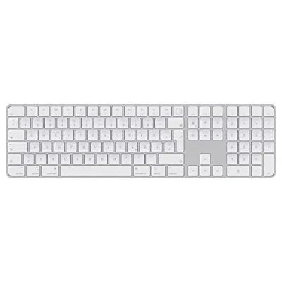 Abbildung von MiNGFi TPU Tastatur Schutz Abdeckung für Magic Keyboard mit Touch ID und Ziffernblock Modell A2520 (2021+) EU/ISO Tastaturlayout Transparent