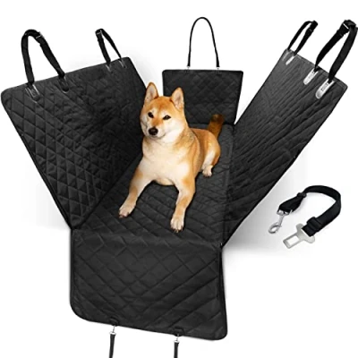Abbildung von AMZPET 3 in 1 Hundedecke Auto Rückbank Kofferraumschutz Hund, Rücksitz &amp; Hängematte, Wasserfeste, rutschfeste Kratzfeste Autoschondecke Hund (137 x 56 cm)