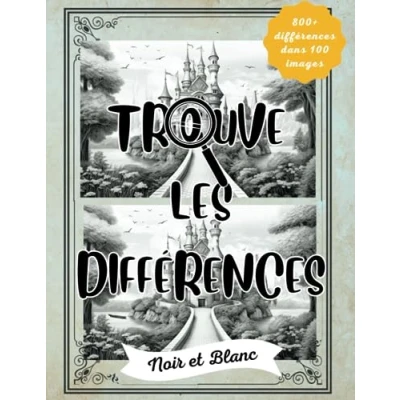 Abbildung von Trouve les différences Noir et Blanc: 800+ dans 100 images