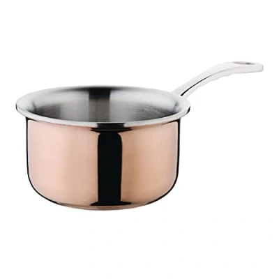 Abbildung von Vogue Mini Triwall Kupfer Stieltopf 330ml, 90mm(W)X90mm(D)X55mm(H)