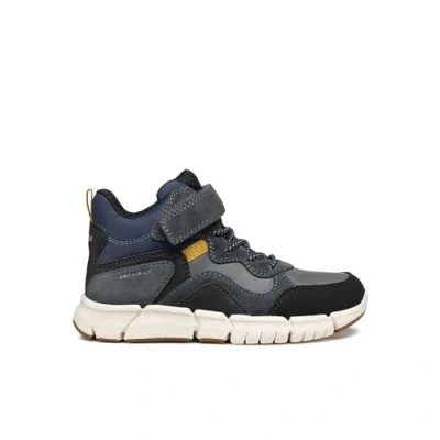 Abbildung von Geox Flexyper BOY ABX Schnürstiefelette für Kinder, Größe: 30, Dark grey/navy Schuhe
