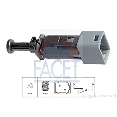 Abbildung von FACET 7.1150 Bremslichtschalter mechanisch Made in Italy OE Equivalent RENAULT: CLIO 3, Kangoo I, TRAFIC 2 Kasten, OPEL: Vivaro A Kastenwagen