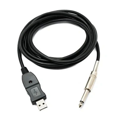 Abbildung von System S 3 meter USB Gitarrenkabel Basskabel Kabel Klinkenstecker zu Audio 1/4 6.3mm Male