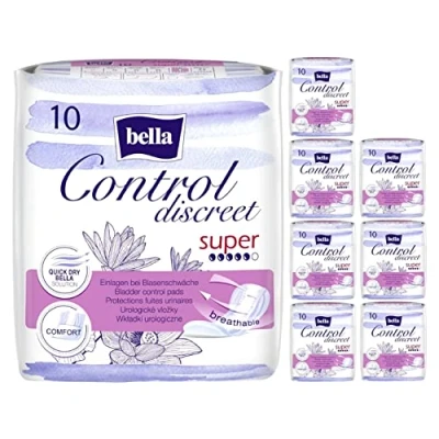 Abbildung von bella Control Discreet Inkontinenz Einlagen Super 10 Stück