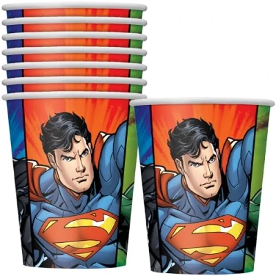 Abbildung von Superhelden Justice League Cups 8 Stücke