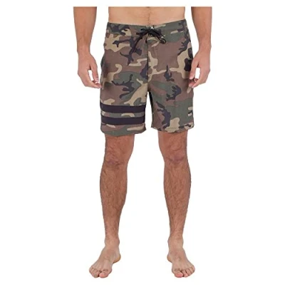 Abbildung von Hurley Herren Block Party 18&#039; Badeshorts f r Herren, Olivgrün, 36 EU
