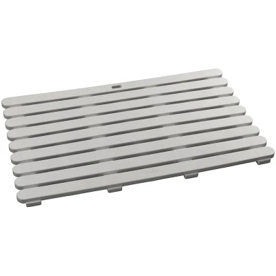 Abbildung von WENKO Badematte &quot;Modell Indoor &amp; Outdoor&quot;, Höhe 3 mm, Baderost aus stabilem Kunststoff, rutschhemmende Unterseite