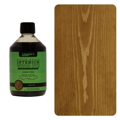 Abbildung von Littlefair&#039;s Holzlasur 500ml Innen Holz Lasur Für Natürliche Holzmaserung Wasserbasierte Wood Stain Schnell Trocknend &amp; Umweltfreundlich Farbe: Dunkle Kiefer