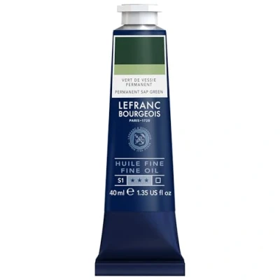 Abbildung von Lefranc Bourgeois 301779 Feine Ölfarbe in hervorragender Qualität,lichtecht mit gleichmäßige Konsistenz, 40ml Tube, ideal für Keilrahmen, Leinwand, Malkarton Viridian