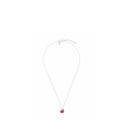 Abbildung von Prinzessin Lillifee Kette mit Anhänger für Mädchen, Silber 925, 35+3 cm, silber, Apfel Anhänger, Geschenkidee, kommt in Schmuck Geschenk Box, 2040633