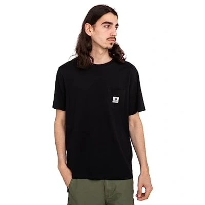 Abbildung von Element Basic Pocket Tshirt basic, Herren, Größe: Large, Flint black