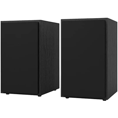 Abbildung von auvisio Lautsprecherboxen: Passive 2 Wege Stereo Lautsprecher mit 240 Watt, 30 Hz 20 kHz (Regallautsprecher, Verstärker, Plattenspieler)