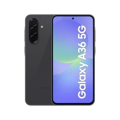 Abbildung von Samsung Galaxy A36 5G AI Smartphone ohne Vertrag, Simlockfreies Handy mit Android, 6 GB RAM, 128 Speicher, 50 MP Kamera, Awesome Black, 2,5 Jahre Herstellergarantie [Exklusiv auf Amazon]