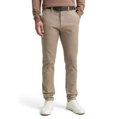 Abbildung von TOM Tailor Ttravis SLIM Stoffhose, Herren, Größe: 36x32, Beige brown zig zag structure