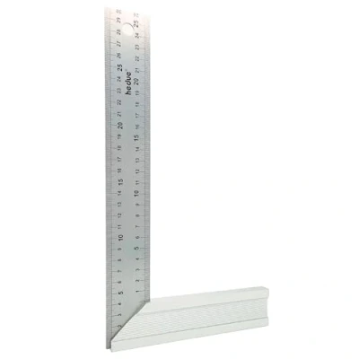 Abbildung von hedue® Schreinerwinkel mit Anschlag, Winkel Anschlagwinkel 45, rechter Werkzeug, 300 x 40 1 mm
