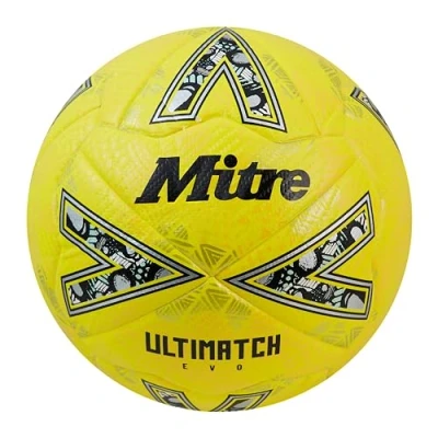 Abbildung von Mitre Ultimatch Evo 24 Fußball, Unisex Erwachsene Fluo Yellow/Floodlight Yellow/Gritty Gold, 4, Neongelb