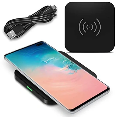 Abbildung von QI Wireless Ladestation kompatibel für Samsung Galaxy Note 10 9 8 S10+ S10e S10 S9+ S9 S8 Kabellos Charger Induktives Universal Schnell Ladegerät, Smartphone:Samsung S6 Edge Plus