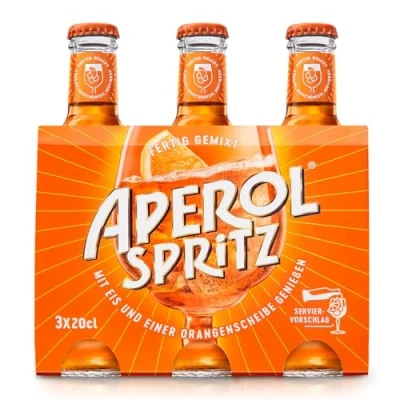 Abbildung von APEROL SPRITZ l Liköre italienischer Aperitif servierfertig, oder als Cocktail, 10,5% Vol. 3 x 0,200