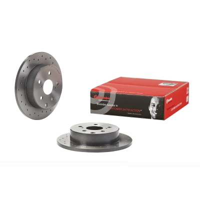 Abbildung von BREMBO 08.A429.1X Bremsscheibe 281 12 5 voll, gelocht beschichtet TOYOTA: RAV4 IV SUV, III SUV