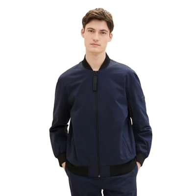 Abbildung von TOM Tailor Denim Bomberjacke, Herren, Größe: Large, Sky captain blue