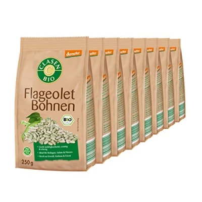 Abbildung von 8x CLASEN BIO Demeter Flageolet Bohnen, getrocknet 250 g