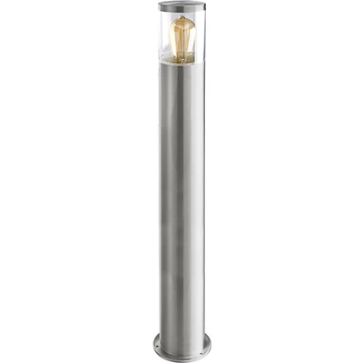 Abbildung von HEITRONIC Sockelleuchte &quot;Naxos&quot;, 1 flammig, Leuchtmittel E27 ohne Leuchtmittel, Pollerleuchte, Außenlampe, aus Edelstahl