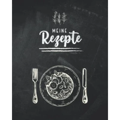 Abbildung von Meine Rezepte zum Selberschreiben: leeres DIY Kochbuch selbst gestalten (Kreidetafel)