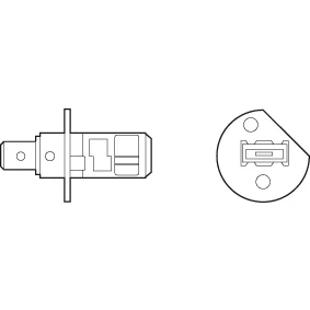 Abbildung von VALEO 032507 Glühlampe, Fernscheinwerfer H1 12V 55W Halogen VOLKSWAGEN: Golf 4 Schrägheck, BMW: 5 Limousine, PEUGEOT: 307 SW