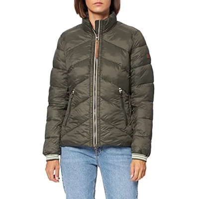 Abbildung von camel active Damen 330990/6E50 Jacke, Dark Khaki, 34