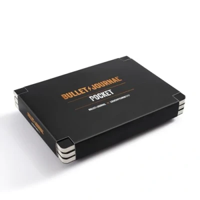 Abbildung von LEUCHTTURM1917 371123 Bullet Journal Pocket, 14,3x10,3 cm, 46 nummerierte Doppelseiten, Dotted, Schwarz, 3 Pack