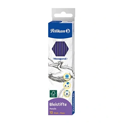 Abbildung von 12 x Pelikan Bleistift GPB B Schaftfarbe blau
