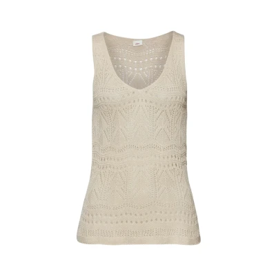 Abbildung von s.Oliver Stricktop, mit semi transparentem Ajourmuster, Strandtop Lochmuster