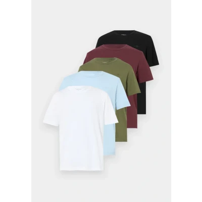 Abbildung von TOM Tailor 5 PACK Tshirt basic, Herren, Größe: Small, Light powder blue