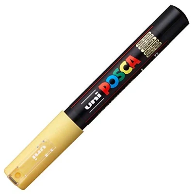 Abbildung von Uni Ball Fasermaler Posca PC 1MC 0,7 strohgelb